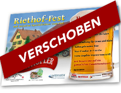 Riethof-Fest auf 2021 verschoben